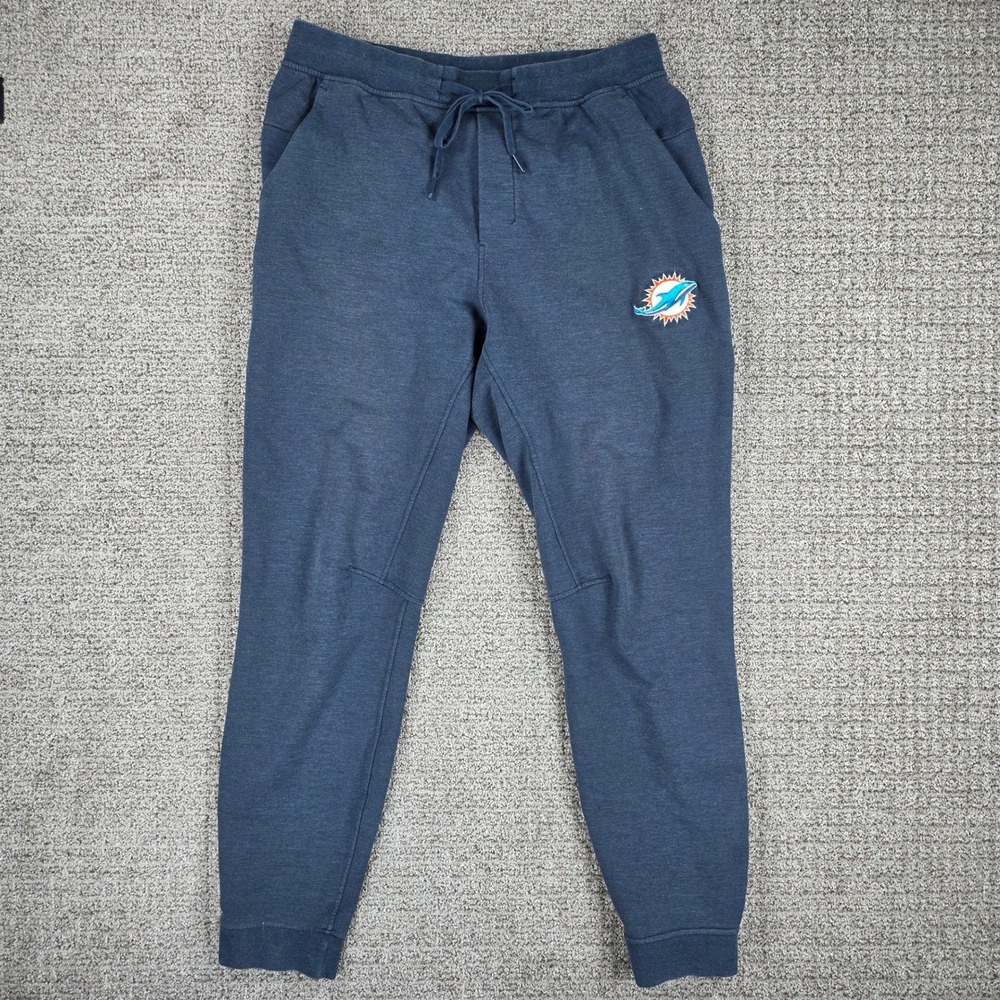 Lululemon Miami Dolphins City Sweat Jogger Pants Mens Large Blue Heathered NFL